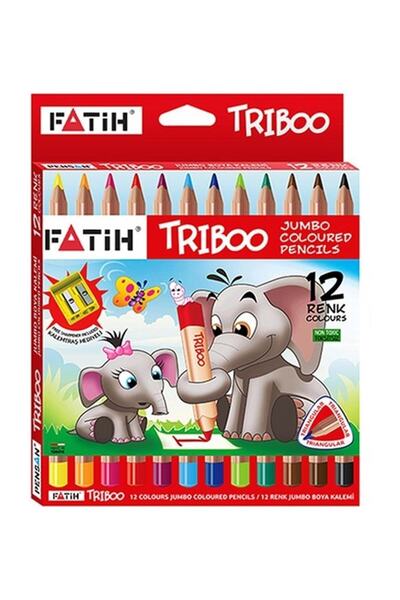 FATİH KALEM Fatih Tribo Üçgen Jumbo Boya Kalemi 12li