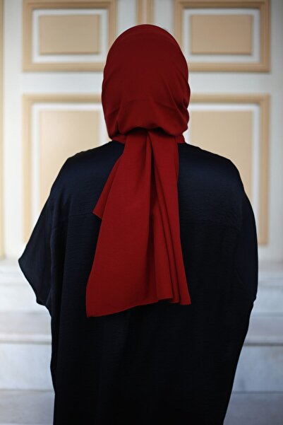 Mode Scarf الحجاب القطن وشاح كلاريت الأحمر شال