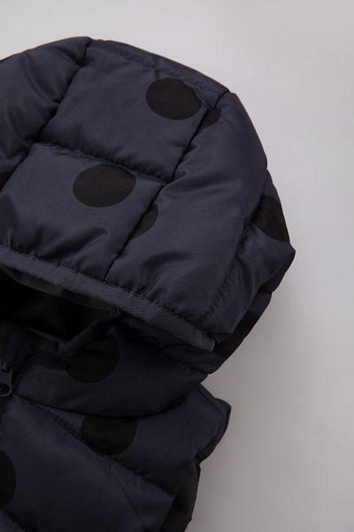 DeFacto Baby Girl Hooded Patterned Puffer Vest A2476a523au