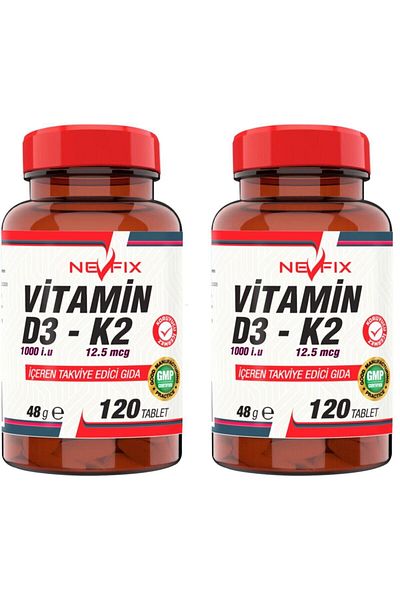 Nevfix Vitamin D3 Vitamin K2 120 Tablet X 2 Boxes
