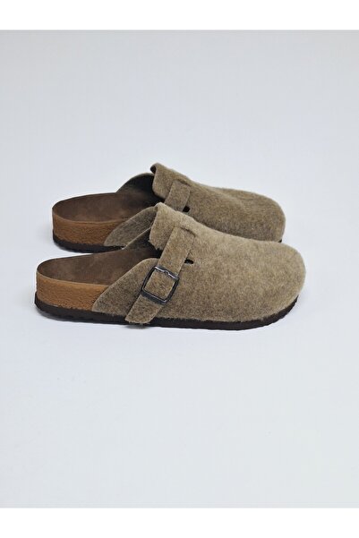 Bequemere Sand Felt Closed Toe Buckle Sabo Daily Use Orthopedic Unisex Slippers