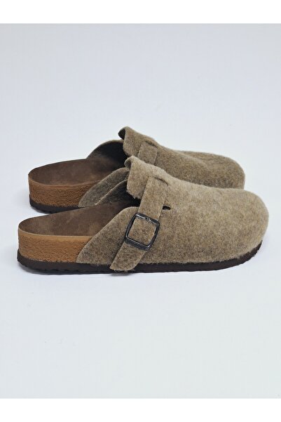 Bequemere Sand Felt Closed Toe Buckle Sabo Daily Use Orthopedic Unisex Slippers