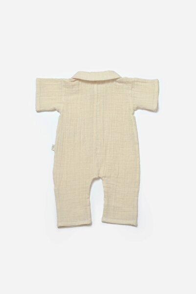 BabyCosy Organic Muslin Short Sleeve Jumpsuit
