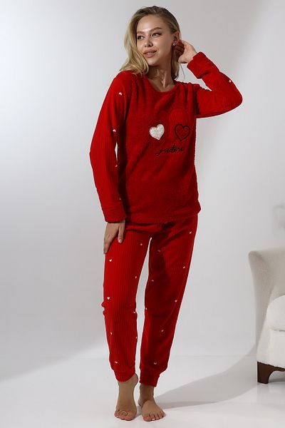 Wordex Set de pijamale pentru femei Fwn 5005 Plush Welsoft Fleece Winter Soft