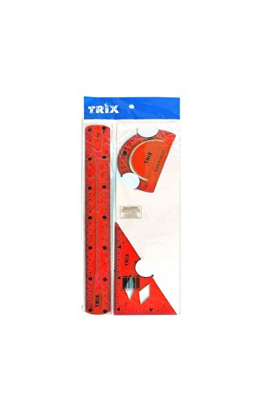 TRİX Esnek Çizim Seti - T-785 - Turuncu - 30 Cm