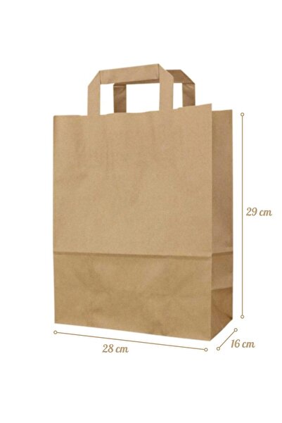 Eliz Party Karton Çanta Kağıt Poşet 28x16x29cm 100 Adet