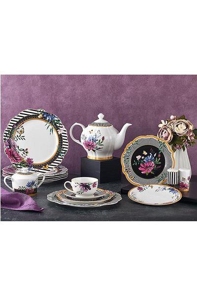 Aryıldız Breakfast Set 30 Pieces Bone Porcelain 51051