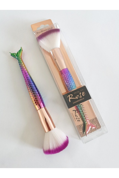 AİLY COSMETİCS Rose Tekli Balık Model Allık Fırçası