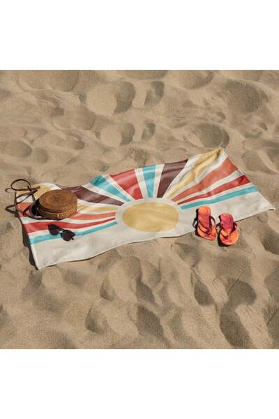 The Lucid Lab Shades of Sun / Retro Plaj Havlusu - Pamuk