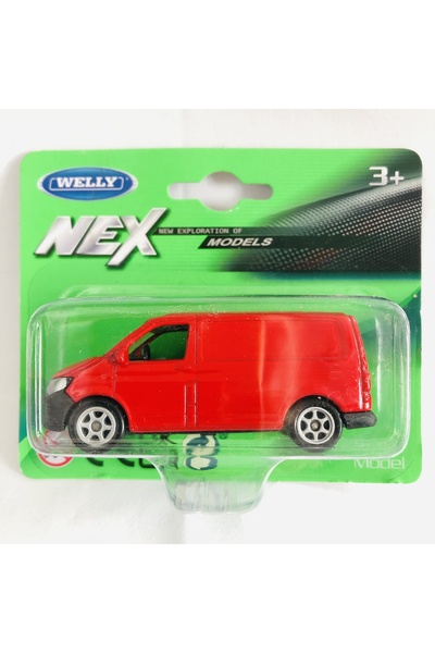 Welly Metal فولكس فاجن ميني باص T6 أحمر بمقياس 1:64 سيارة معدنية صغيرة ماركة ...