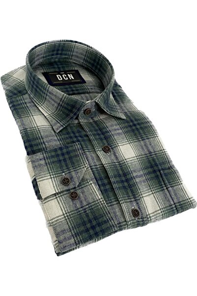dcn giyim 1985 Men's Classic Cut Wool Shirt-Dcn5
