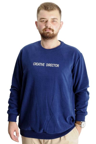 ModeXL Ανδρικό κύπελλο ιδρώτα μεγάλου μεγέθους Indigo - Creative Director 23167