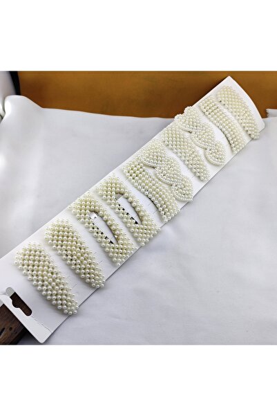 Genel Markalar İNCİ DETAYLI KADIN KIZ ÇOCUK SAÇ TOKASI 10 ADET