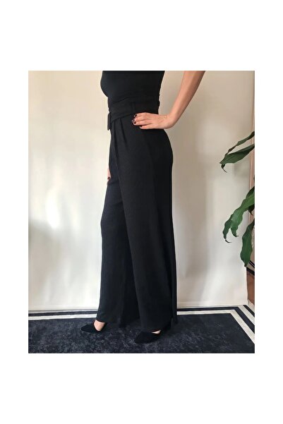 First Chance collection Fitilli triko kemer tokalı pantolon