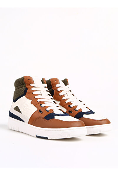 Tommy Hilfiger Kahve Erkek Sneaker TH BASKET BETTER MIDCUT LTH MIX