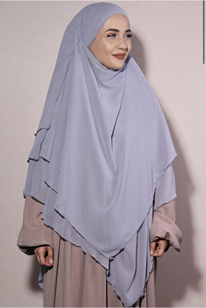 özlem giyim TESETTUR 3-LAYER SCRAMBLED WITHOUT SCRAMBLESS SUFLE KHIMAR