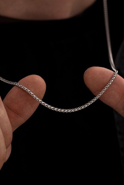 TREND COLLECTİON Men's Spiral Steel Necklace 316 L Steel Men's Chain Necklace