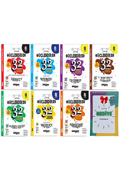 Ankara Yayıncılık 8. Sınıf Yeni M 2024 Tüm Dersler, Paragraf 32 Haftalık Dene...