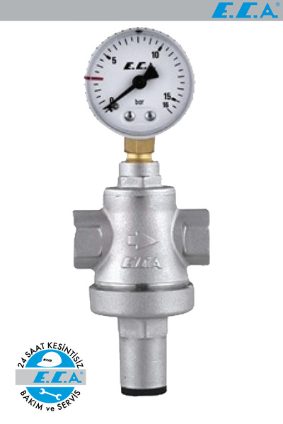 Eca 3/4 Manometreli Rakorsuz Basınç Düşürücü Regülatörü 602111010