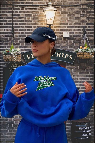BENROMA UNISEX PRINTED SAKS ΜΠΛΕ ΚΟΥΚΟΥΛΑ ΙΔΡΩΤΗΣ