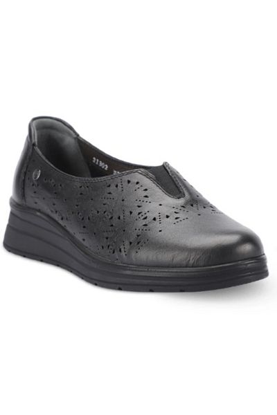 Forelli MELS-H 21302 Forelli Genuine Leather Full Orthopedic Wide Fit Casual Shoes Suitable for Scalloped Feet