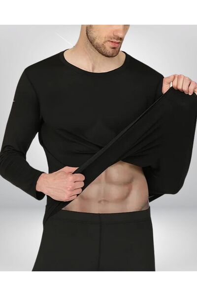 SEBURAM COLLECTION Winter Thermal Heat Capture Men's Thermal Top T-Shirt