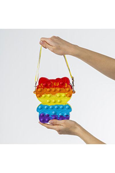 Allbags Silikon Popit Omuz Çanta, Hello Kitti, Duyusal