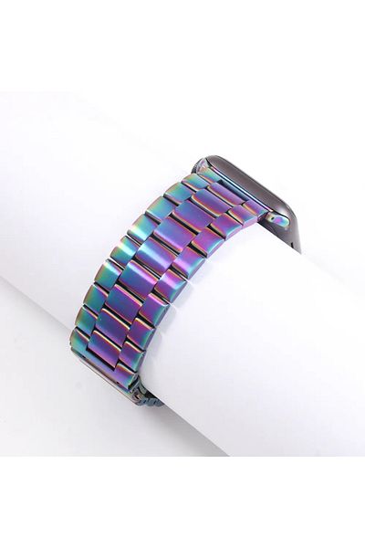 Alstrap لساعة Apple Watch Series 6/7/8/9/10 Ultra 44/45/46/49 ملم - حزام معدني من الفولاذ المقاوم للصدأ