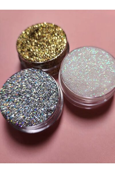 Serashine 3’lü Set Face Glitter Yüz Simi Makyaj Simi Işıltılı Parlak Jel Vücu...