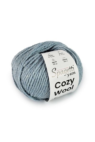 Spagettiyarn Απαλό Πλεκτό Νήμα Βρεφικό Μπλε Βάμβακα