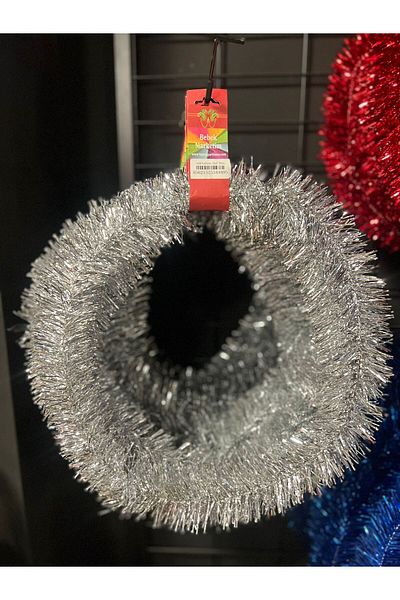 Happyland New Year 5m Silver Metallic Garland New Year Decor New Year Christmas Ornament New Year Garland
