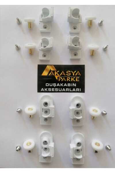 aym akasya yapı market DUŞAKABİN TEKER SETİ BELLA SERİSİ 2 SABİT 2 HAREKETLİ ...
