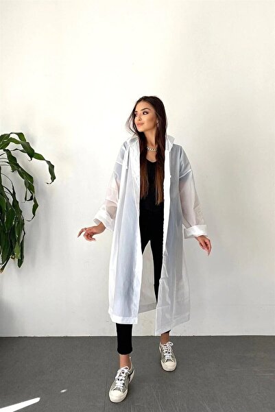 Orvila Eva Αδιάβροχο Μακρύ Αδιάβροχο Unisex - Γυναικείο Ανδρικό κουκούλα με κουκούλα Στάνταρ μέγεθος