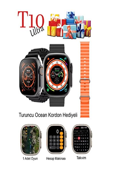 Egalaksi Watch 8 Ultra T10 Ultra Akıllı Saat 49MM 2.09Inç iOS/Android Uyumlu