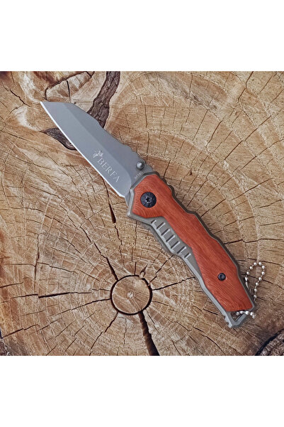 BERFA Çakı Ahşap Kabzalı Cep Çakısı BF180