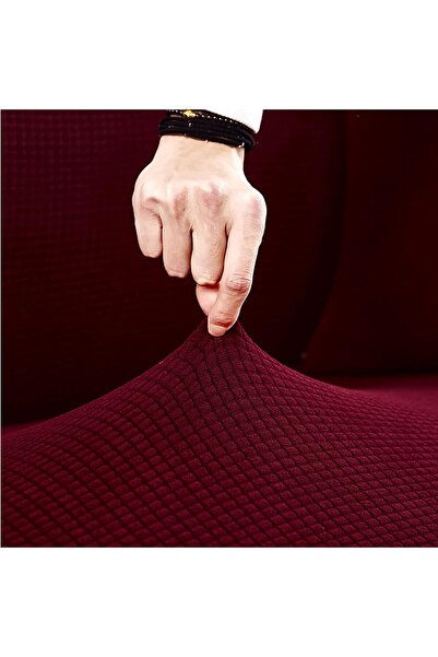 Bright Home Likrali tek kişilik koltuk örtüsü ,berjer kılıfı lastikli pitikare desen