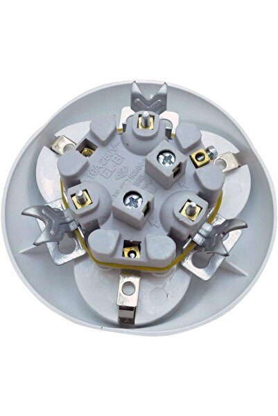 ELBİ El-bi Sıva Altı 3lü Topraklı Priz- Topraklı Priz Beyaz- Korumalı Ürün- Ev Priz- Topraklı Priz