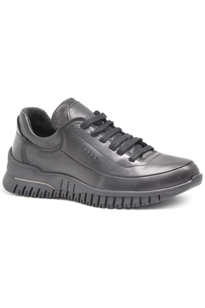 Mammamia D24KA-3275 Siyah Kadın Deri Comfort Ayakkabı