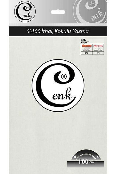 Cenk 100 cm Cream Plain Writing - 375 Model