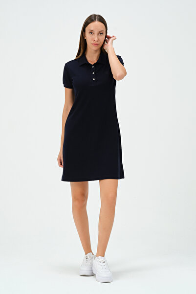 MSW Classic Cotton Regular Comfort Polo Collar Dress