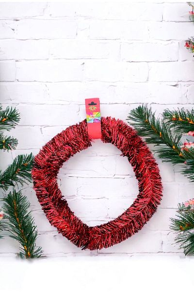 Happyland New Year 5m Red Metallic Garland New Year Decor New Year Christmas Ornament New Year