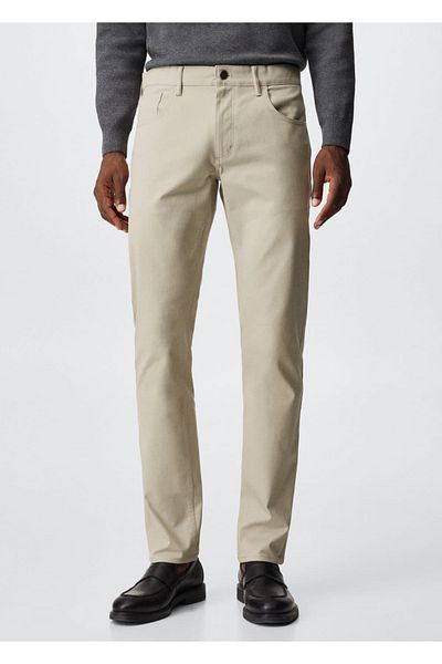MANGO Man Slim Cut τζιν παντελόνι Serj
