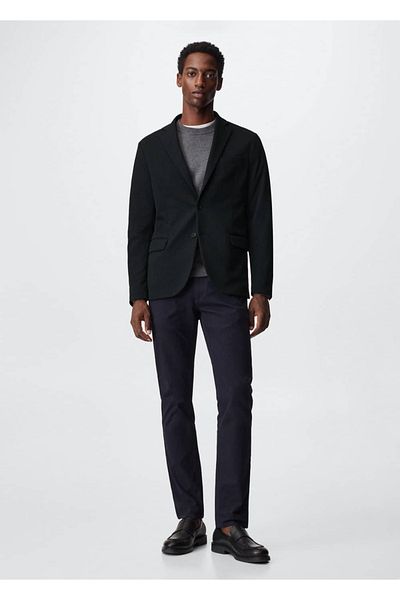 MANGO Man Blazer din bumbac turnat