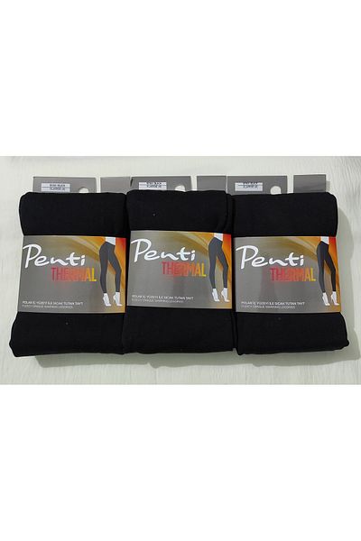 Penti FLEECY OPAQUE WARMING TIGHTS - Μαύρο εσωτερικό fleece Thermal κολάν 3 ΤΕΜΑΧΙΑ