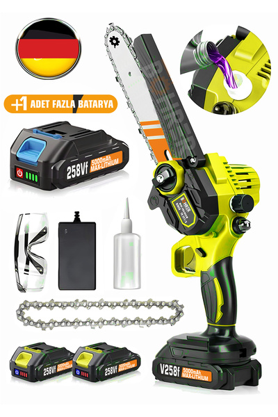 BÖHRER 3 Li-on Batarya , Akülü V258 5000 Mah Yağ Emzikli Yellow Profesyonel Ş...