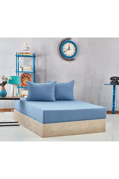 mezura tekstil ENGLISH HOME ȚESUTĂ DE BUMBAC CULOARE SOLIDĂ 1 BUC. HACĂ DE PERNĂ SET DE cearșafuri 100X200
