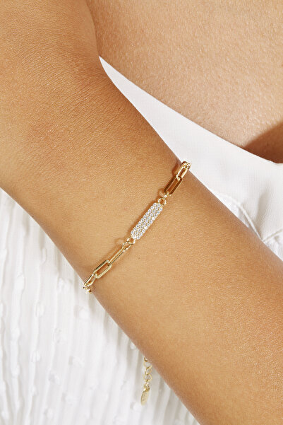 Joy of Jade Briella Bileklik 1 Mikron 18 Ayar Altın Kaplama (925 Ayar Gümüş Üzerine), Zirkonyum