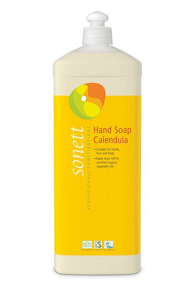 Sonett Liquid Hand Soap Organic Calendula - Calendula Flower Extract - 1 L
