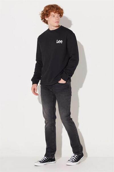 Lee L232518 001 Black Men's Crew Neck Sweatshirt