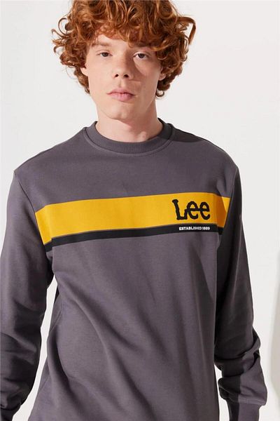 Lee L232501 003 Anthracite Men's Crew Neck Sweatshirt